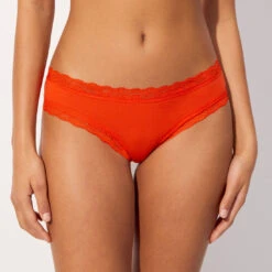 Shorty En Coton Et Dentelle