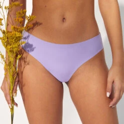 Culotte En Micro Et Dentelle Uni