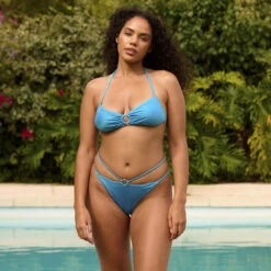 Bas De Bikini Avec Anneau Et Double Lien