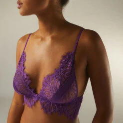 Soutien-gorge Triangle Sans Armatures En Dentelle