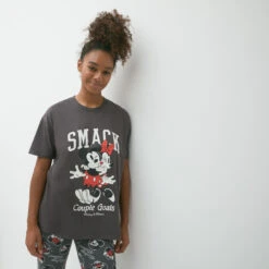 T-shirt Imprimé Minnie Et Mickey