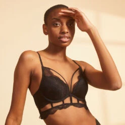 Soutien-gorge Bustier Push-up Avec Détail Dentelle