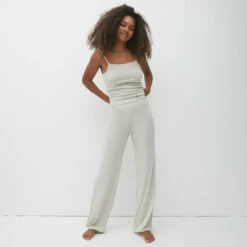 Pantalon En Lurex Effet Pailleté