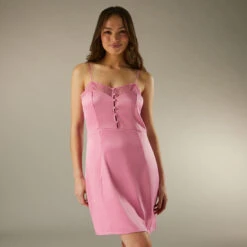 Nuisette En Satin Et Dentelle