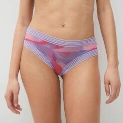 Shorty En Tulle à Motif Abstrait