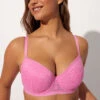 Soutien-gorge Ampliforme à Coque Fine En Dentelle Florale