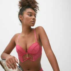 Soutien-gorge Push-up à Détail Chaine Dorée