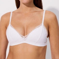 Soutien-gorge Ampliforme Sans Armature En Dentelle Et Bande élastique