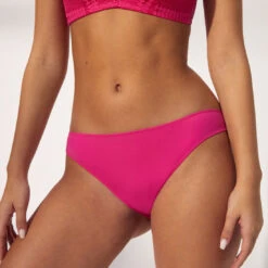 Culotte En Microfibre Et Dentelle Unie