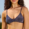 Haut De Maillot De Bain Forme Brassière Pailleté