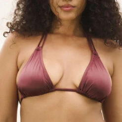 Haut De Maillot De Bain Triangle à Double Bretelles