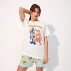T-shirt Manches Courtes Imprimé Bugs-bunny