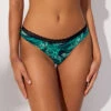 Tanga En Micro à Motifs Tropicaux