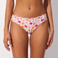 Culotte Micro Et Dentelle Imprimée