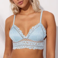 Soutien-gorge Triangle Paddé En Dentelle Florale