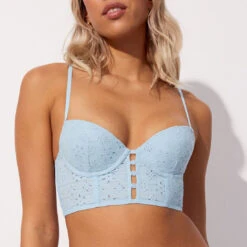 Bustier Ampli En Broderie Anglaise