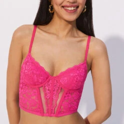 Bustier En Dentelle Florale