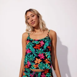 Top Avec Bretelles Réglables Et Décolleté Volant