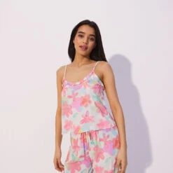 Top Avec Bretelles Réglables Et Décolleté Volant