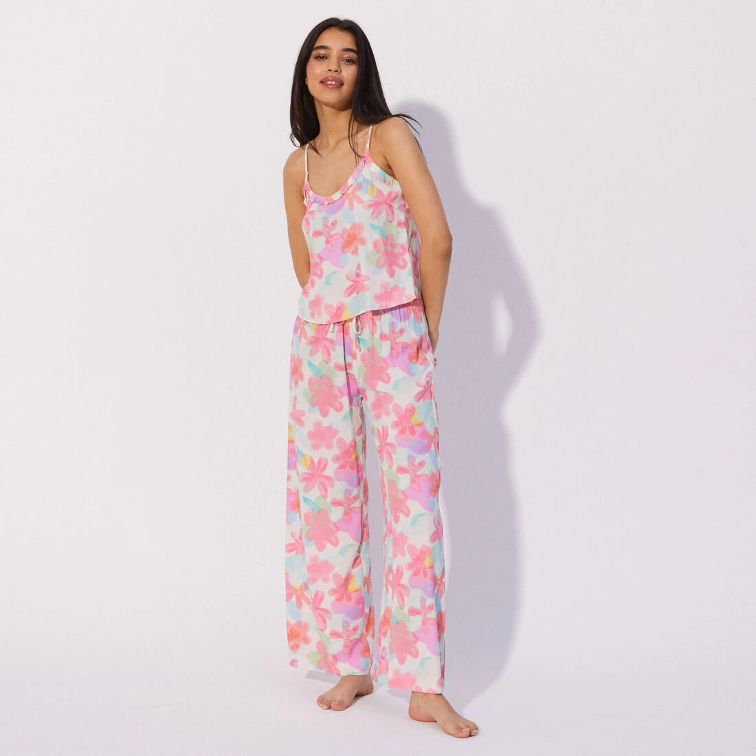 Pantalon Large Imprimé Estival – Image 4